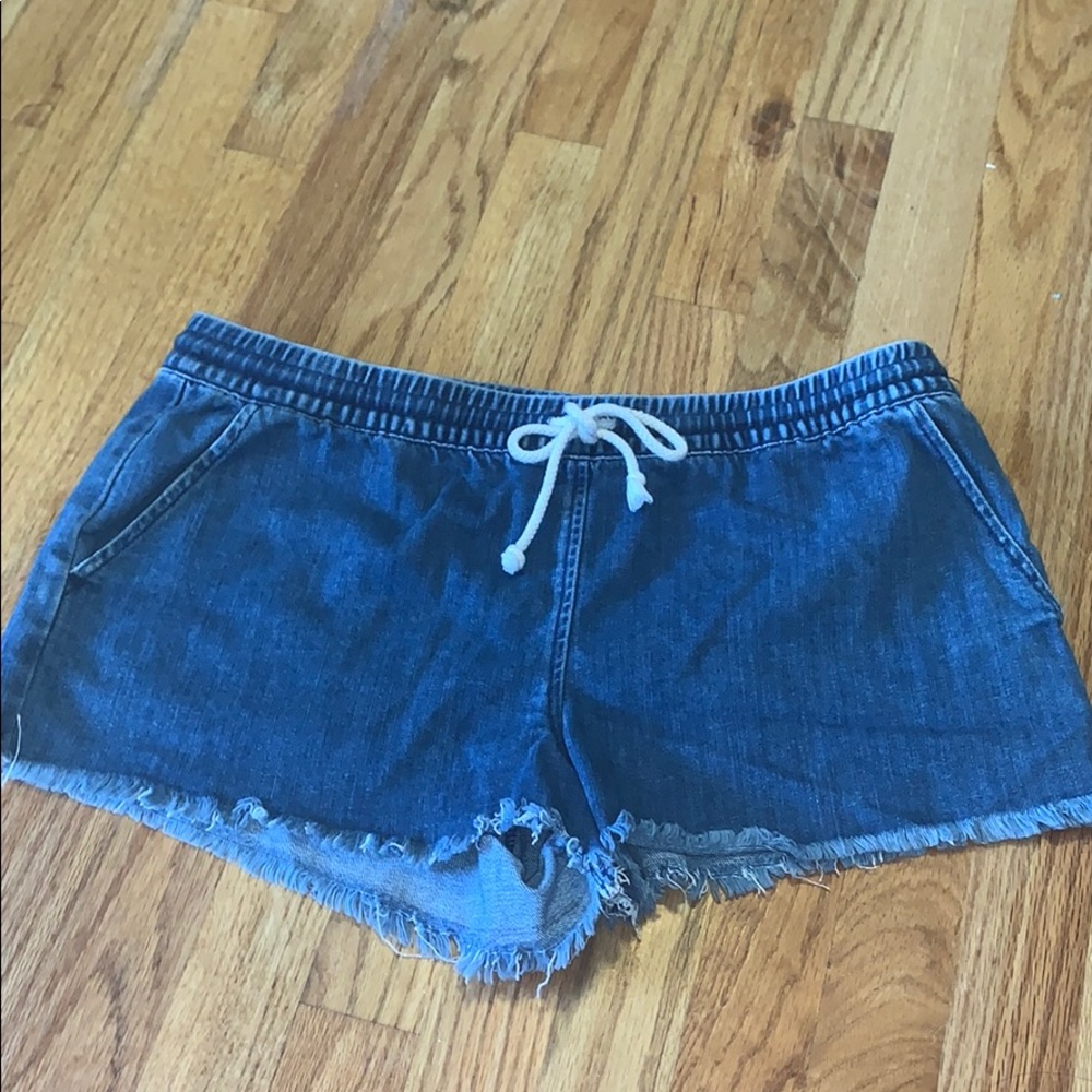 Aerie Tie Chambray Shorts